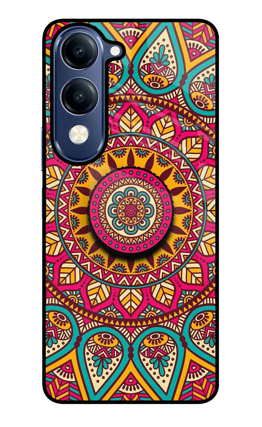 Mandala Vivo V40 Lite Pop Case, Glass case