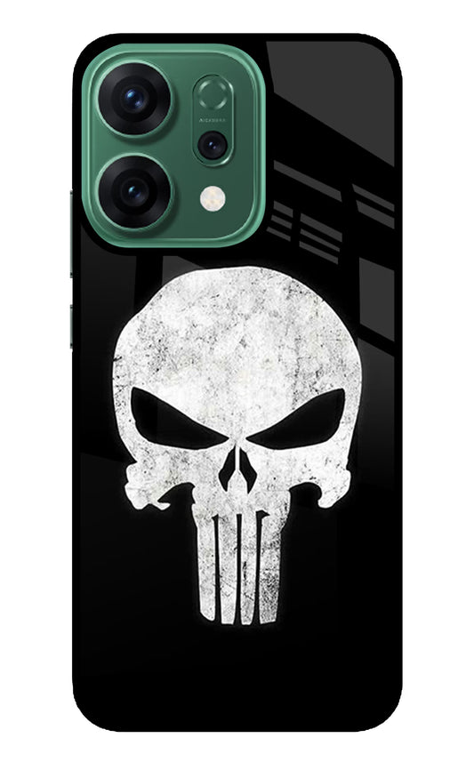 Punisher Skull Oppo Reno14 5G Glass Case