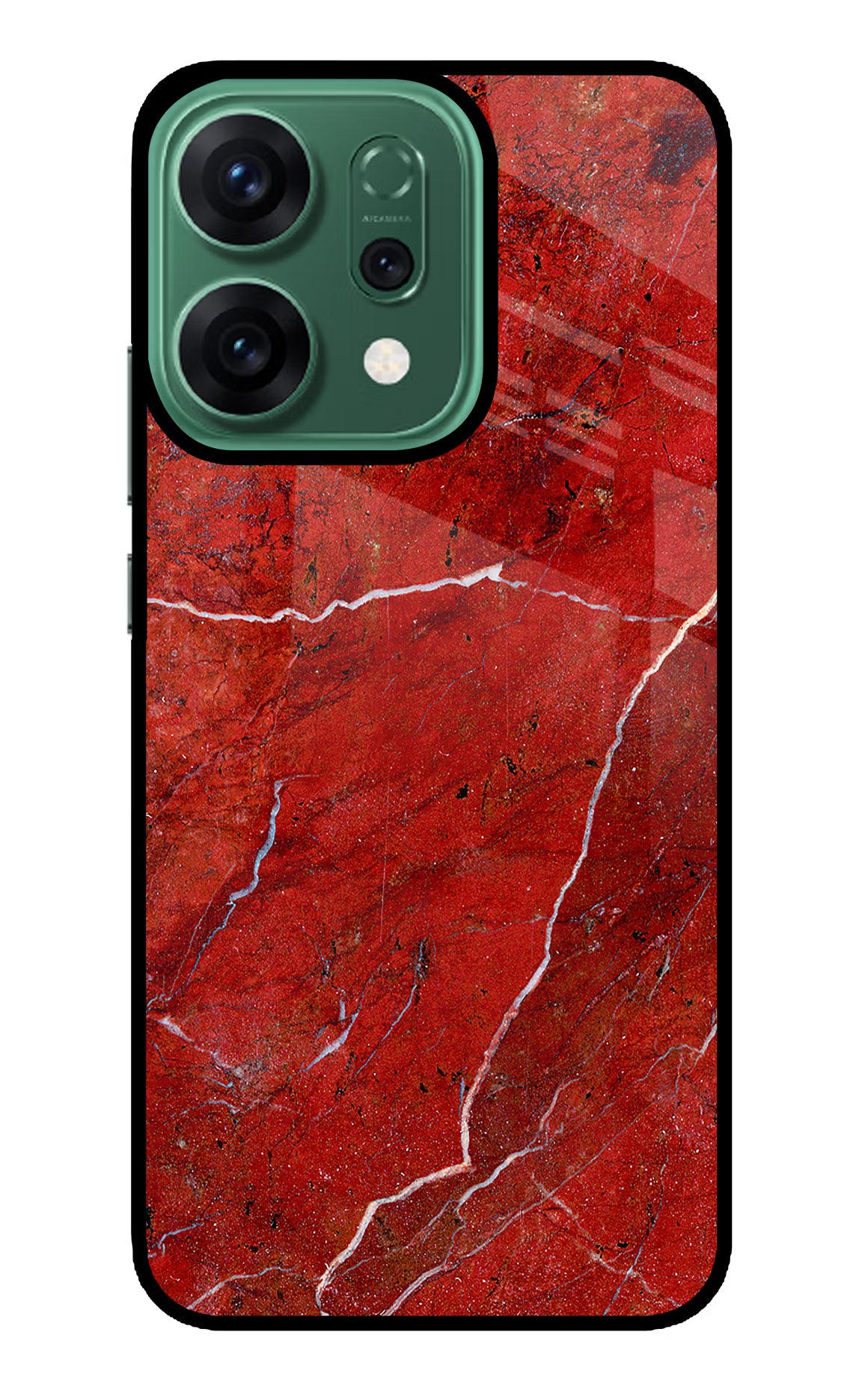 Red Marble Design Oppo Reno14 5G Glass Case