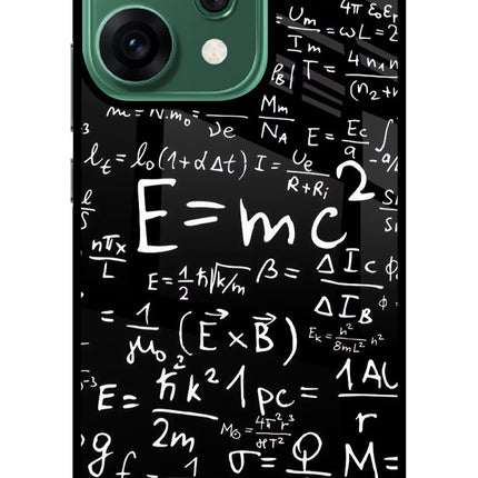 Physics Formula Oppo Reno14 5G Glass Case Back Cover by Casekaro