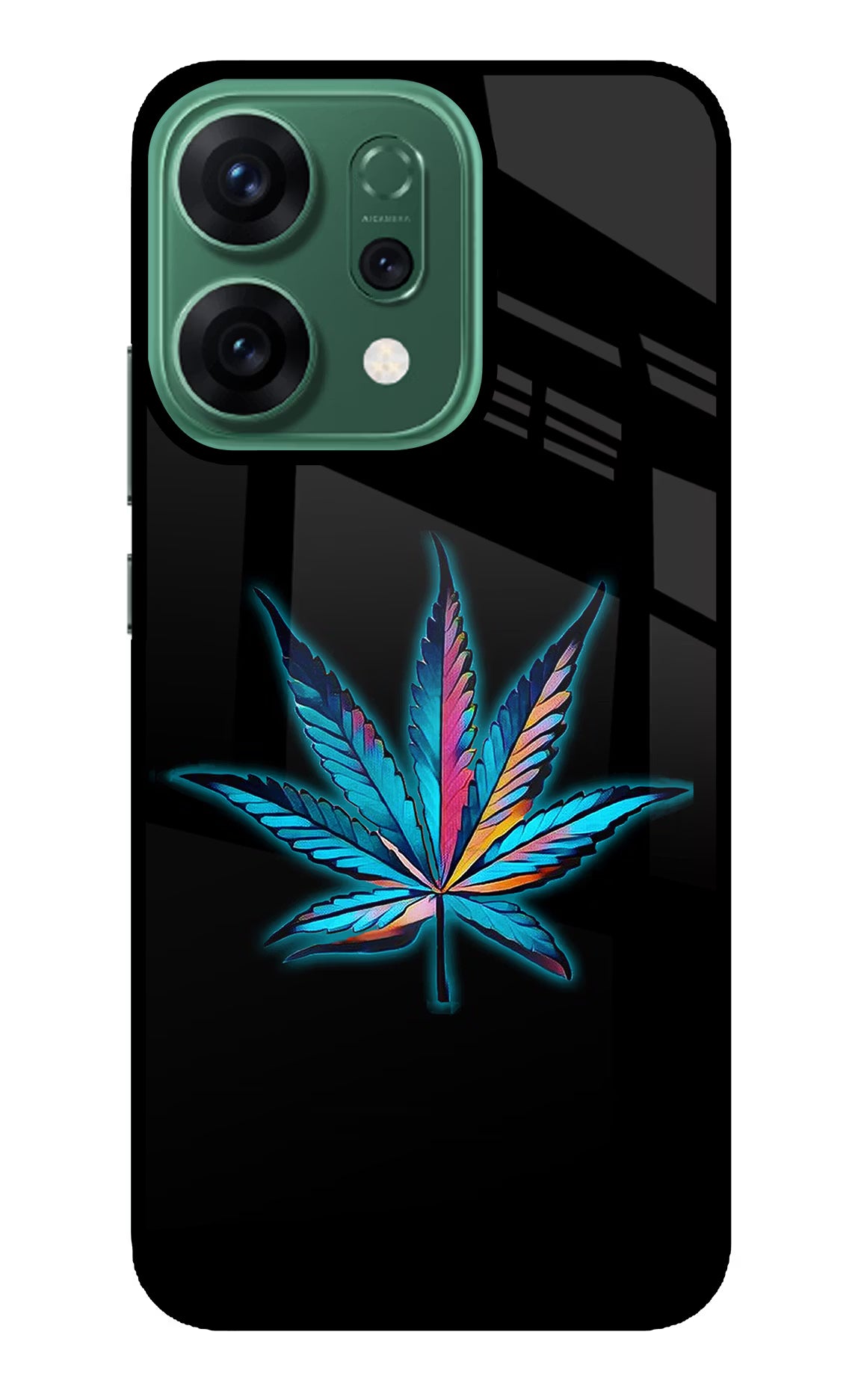Weed Oppo Reno14 5G Glass Case
