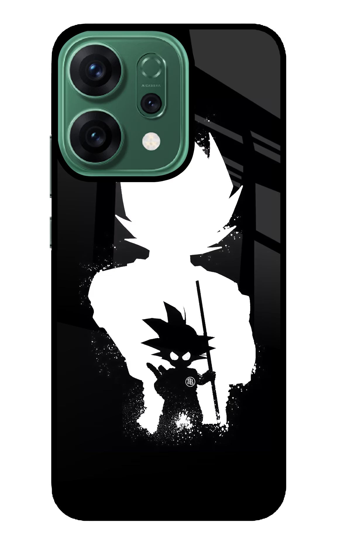 Goku Shadow Oppo Reno14 5G Glass Case Back Cover by Casekaro
