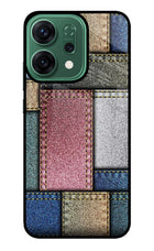 Multicolor Jeans Oppo Reno14 5G Glass Case