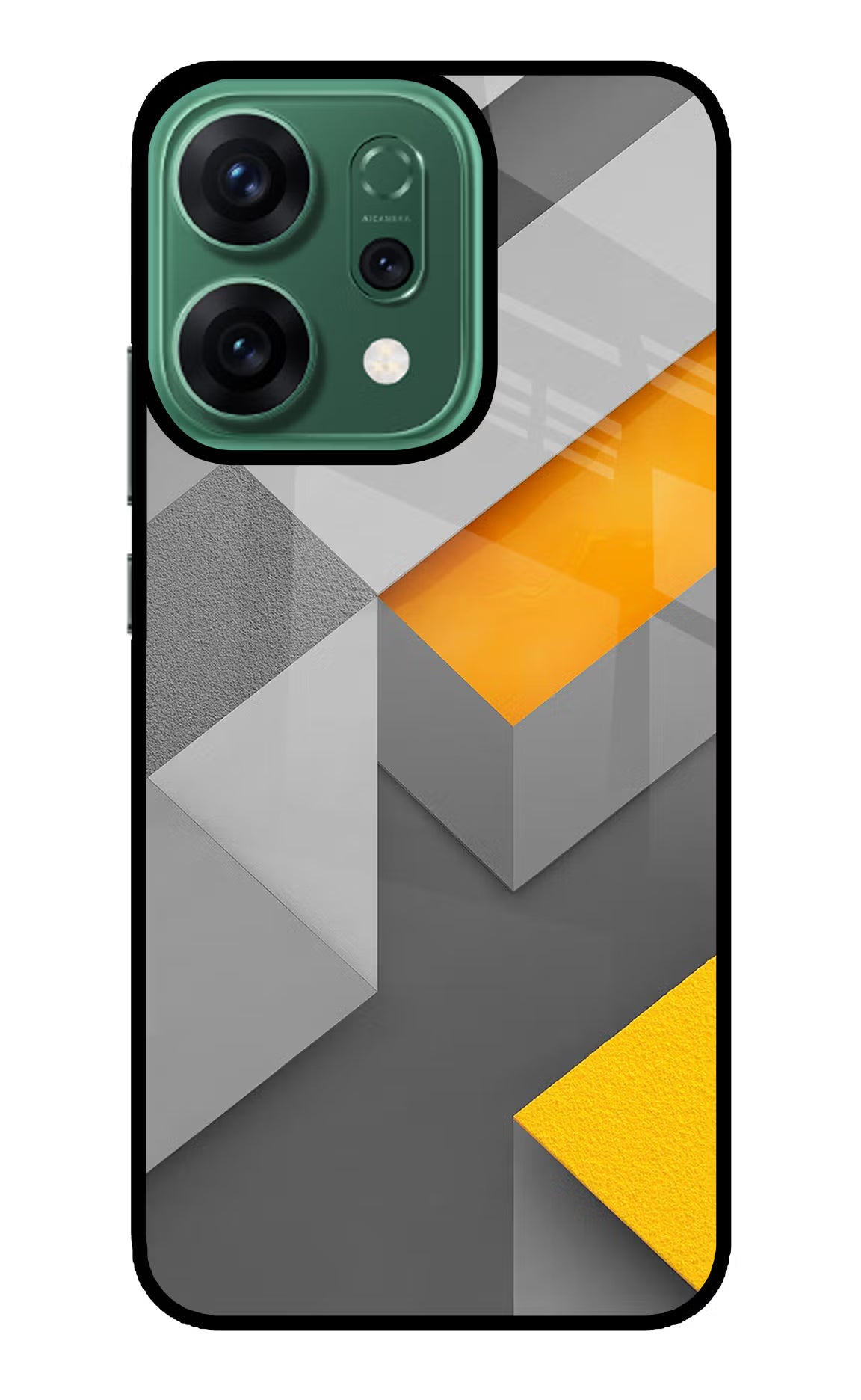 Abstract Oppo Reno14 5G Glass Case Back Cover by Casekaro