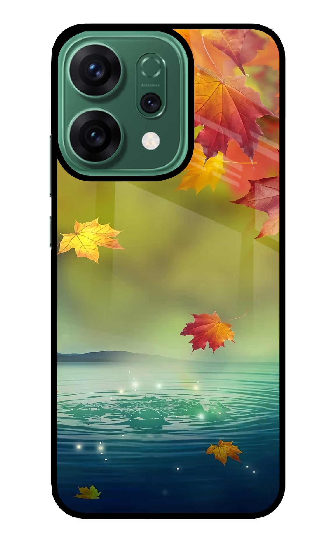 Flowers Oppo Reno14 5G Glass Case Back Cover by Casekaro