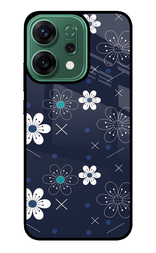 Flowers Oppo Reno14 5G Glass Case