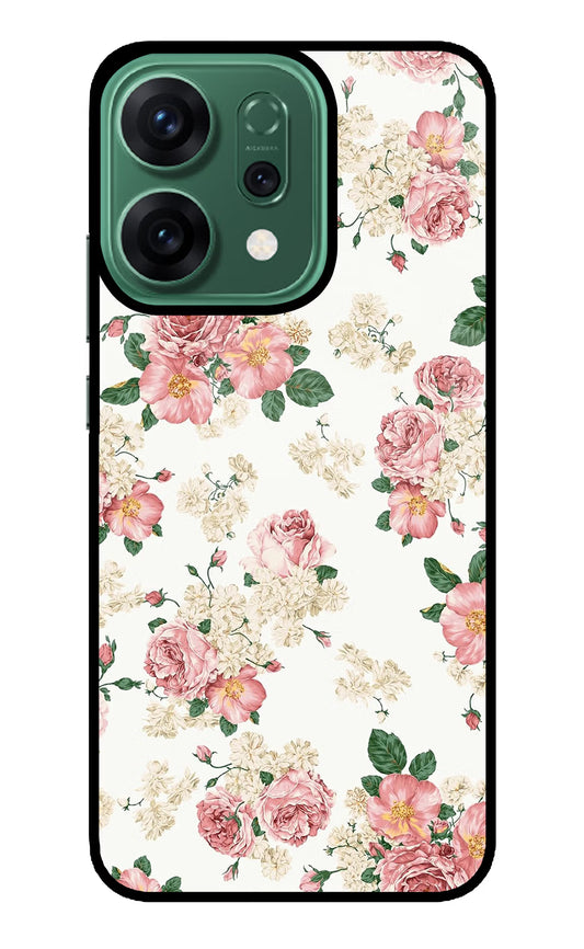 Flowers Oppo Reno14 5G Glass Case