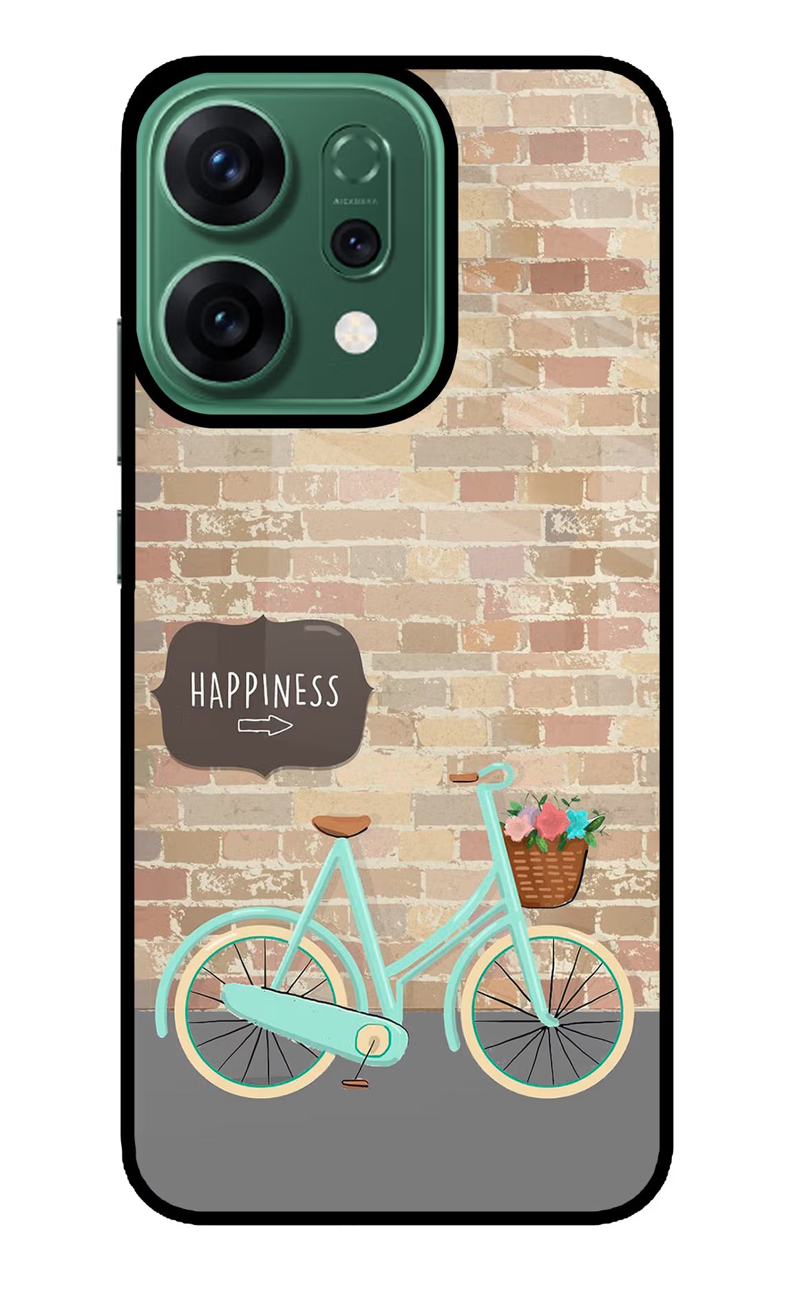 Happiness Artwork Oppo Reno14 5G Glass Case Back Cover by Casekaro