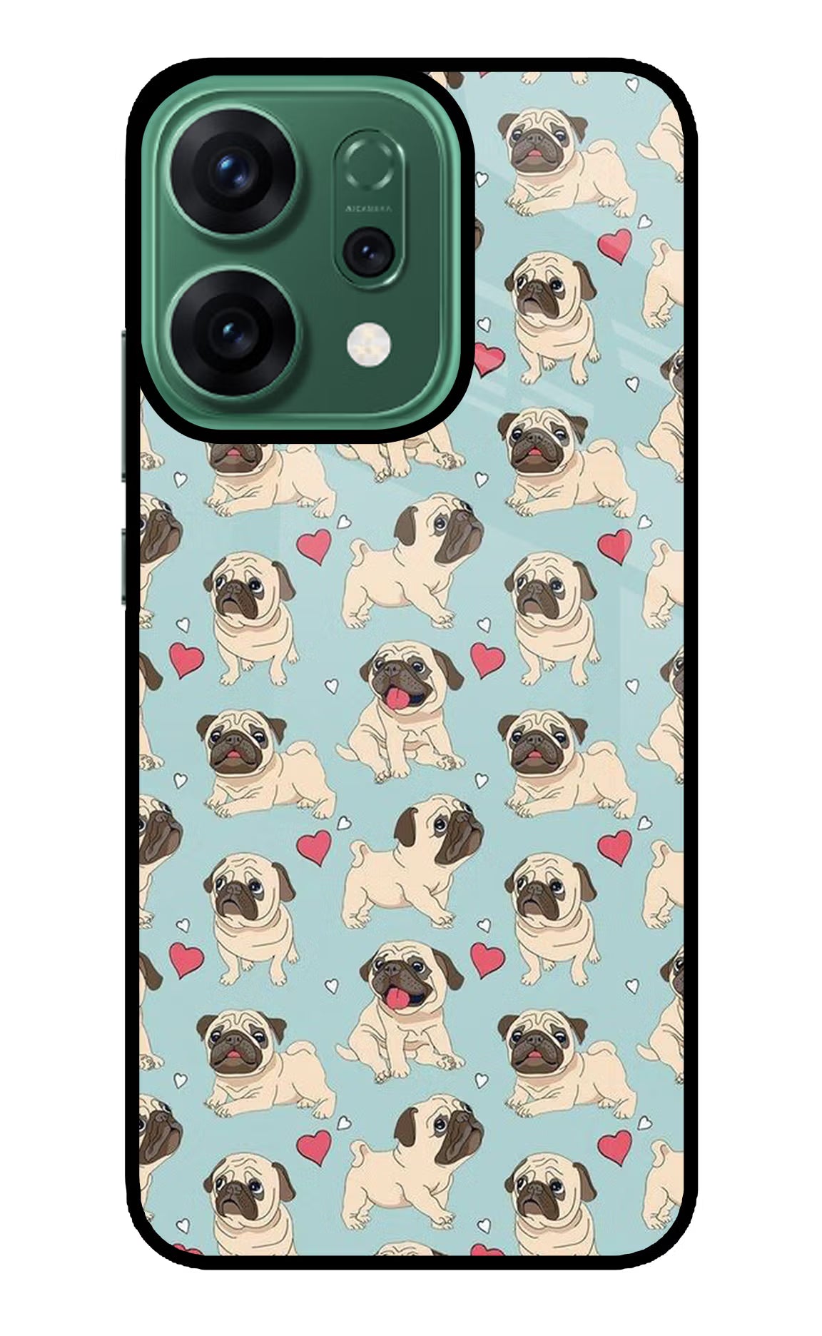 Pug Dog Oppo Reno14 5G Glass Case
