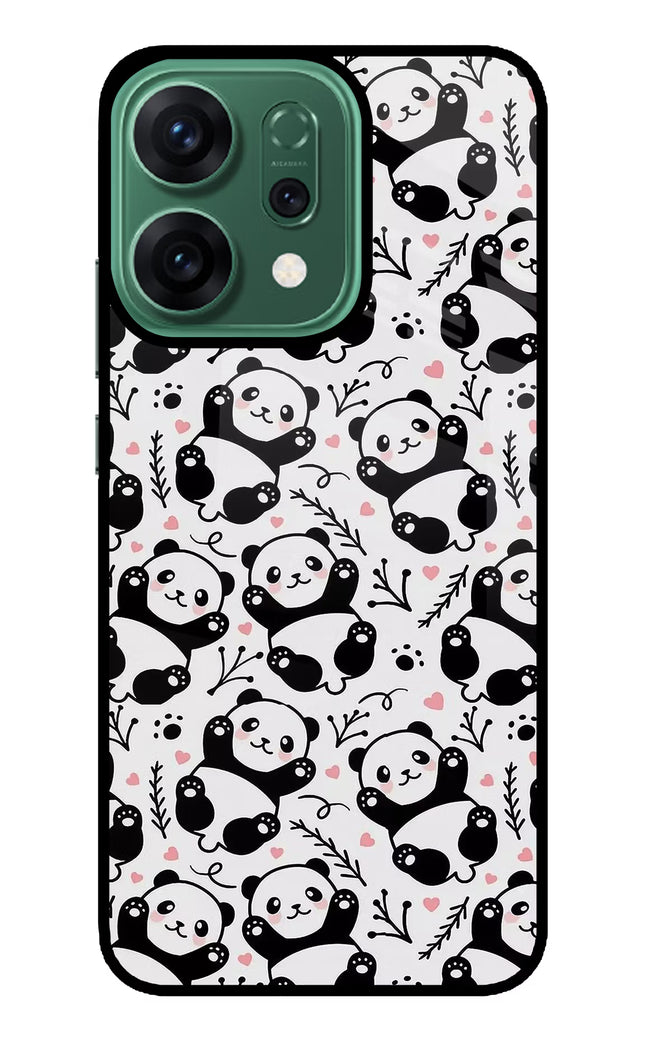 Cute Panda Oppo Reno14 5G Glass Case
