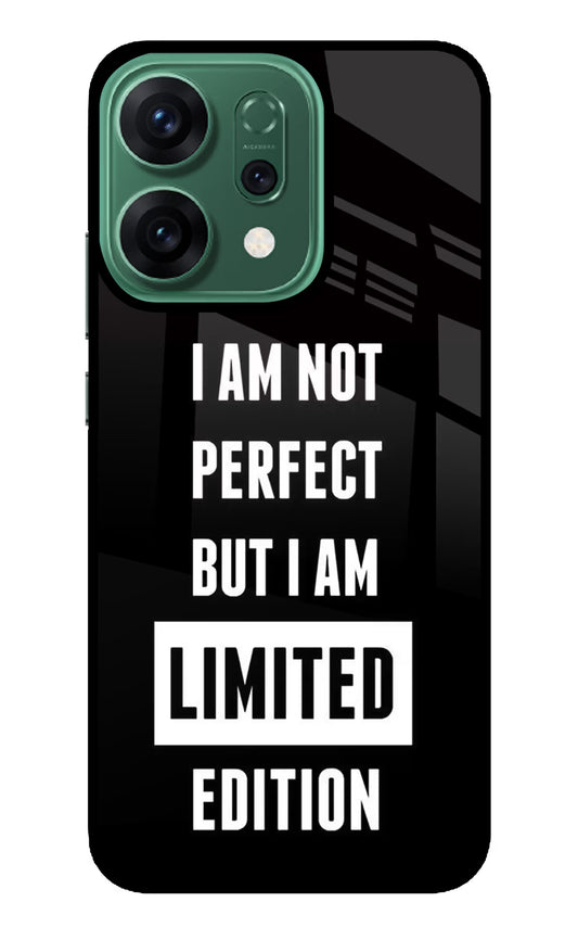 I Am Not Perfect But I Am Limited Edition Oppo Reno14 5G Glass Case