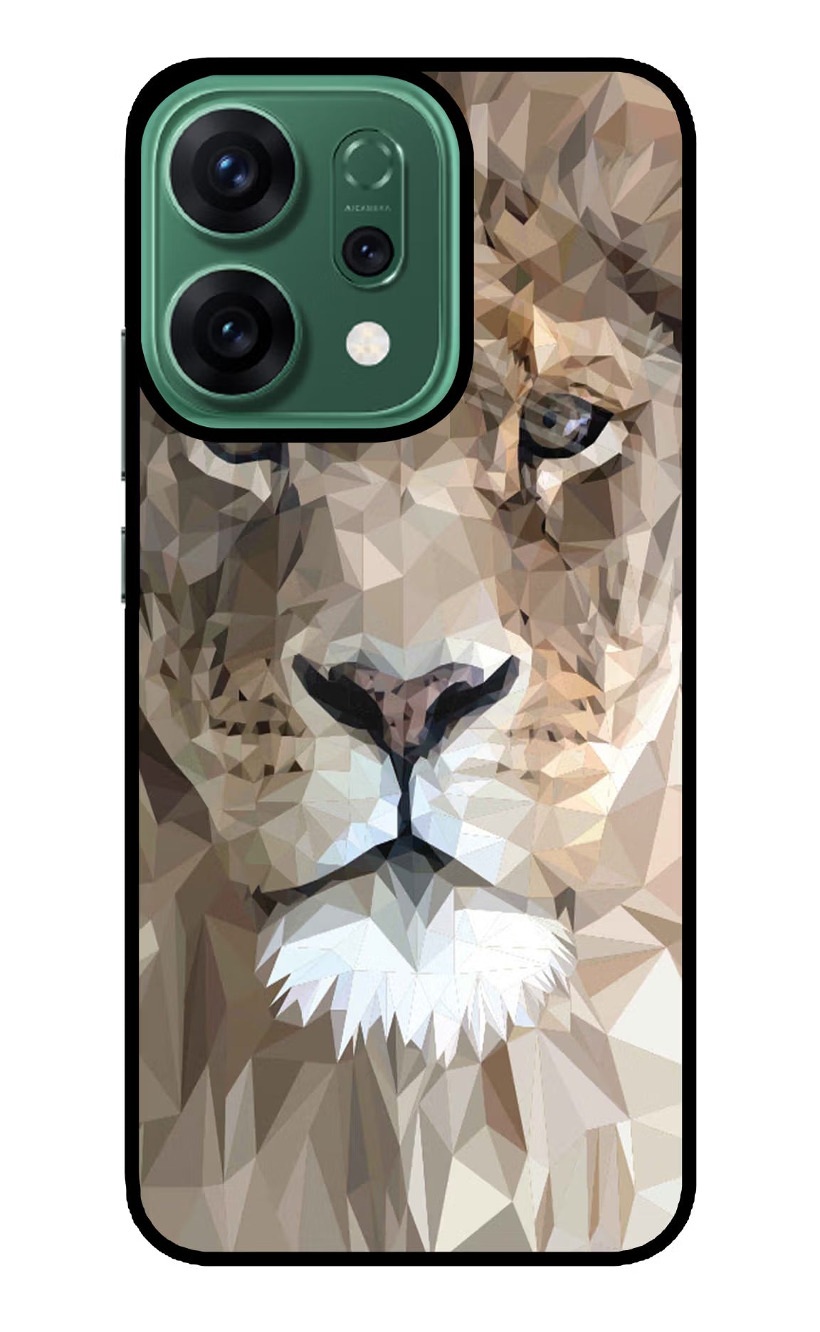 Lion Art Oppo Reno14 5G Glass Case Back Cover by Casekaro