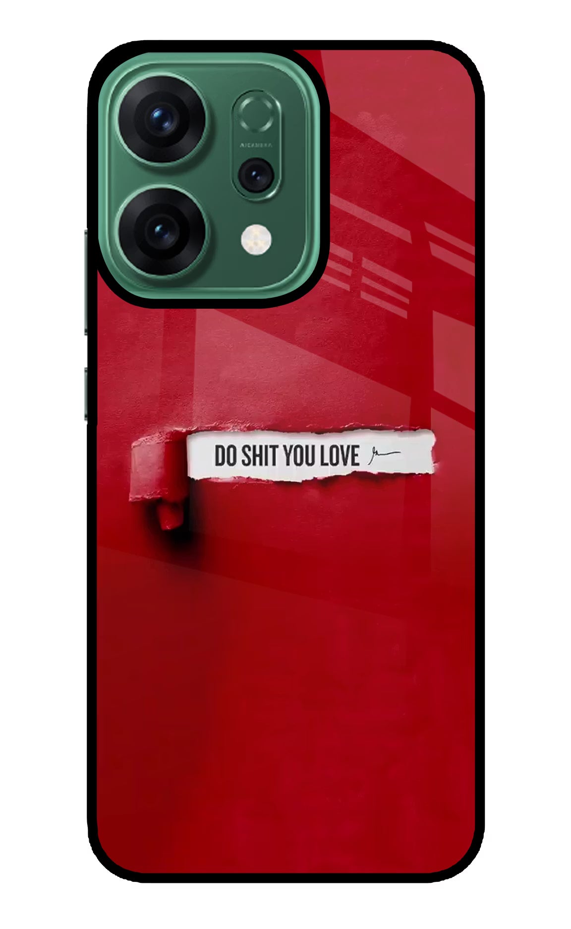 Do Shit You Love Oppo Reno14 5G Glass Case Back Cover by Casekaro