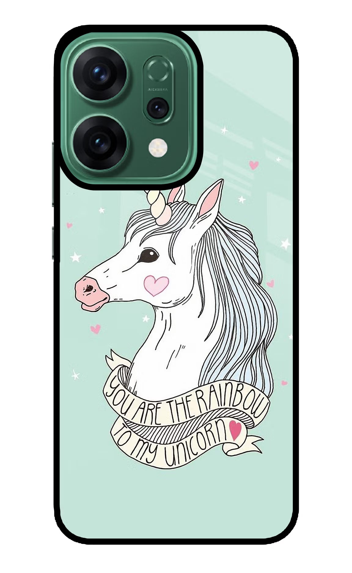 Unicorn Wallpaper Oppo Reno14 5G Glass Case