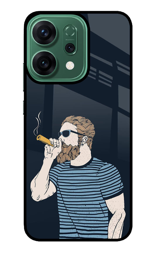 Smoking Oppo Reno14 5G Glass Case