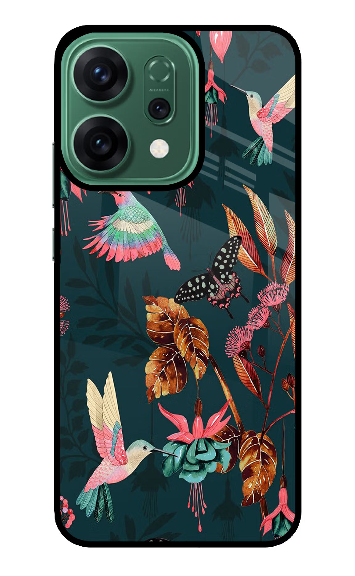 Birds Oppo Reno14 5G Glass Case Back Cover by Casekaro