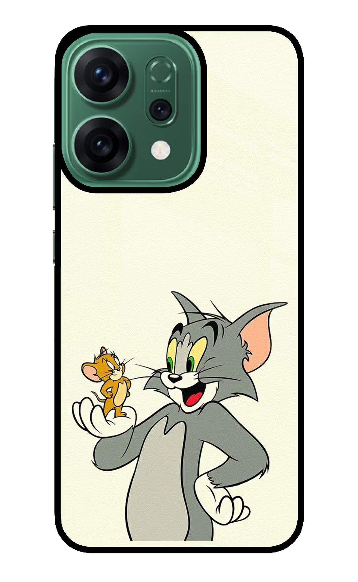 Tom & Jerry Oppo Reno14 5G Glass Case Back Cover by Casekaro