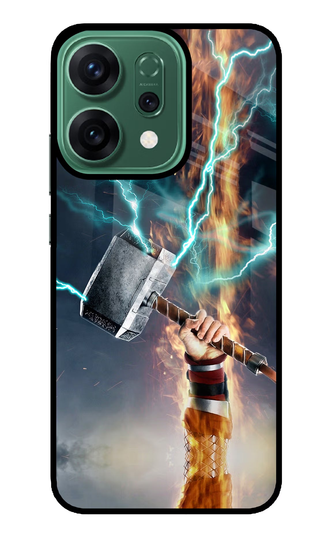 Thor Hammer Mjolnir Oppo Reno14 5G Glass Case