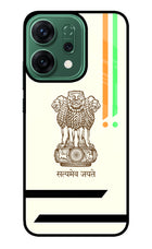Satyamev Jayate Brown Logo Oppo Reno14 5G Glass Case