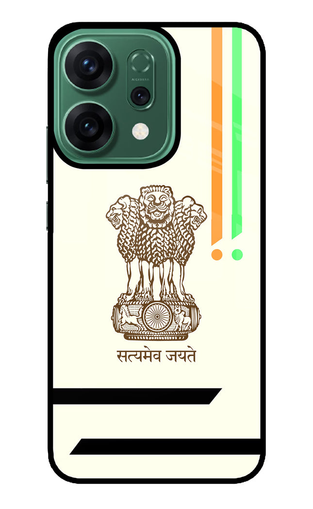 Satyamev Jayate Brown Logo Oppo Reno14 5G Glass Case