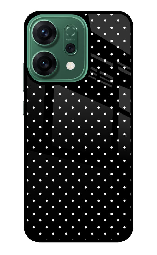 White Dots Oppo Reno14 5G Glass Case