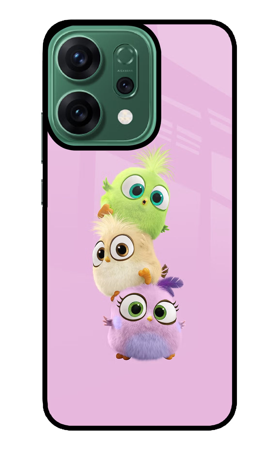 Cute Little Birds Oppo Reno14 5G Glass Case