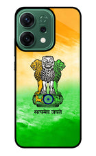Satyamev Jayate Flag Oppo Reno14 5G Glass Case