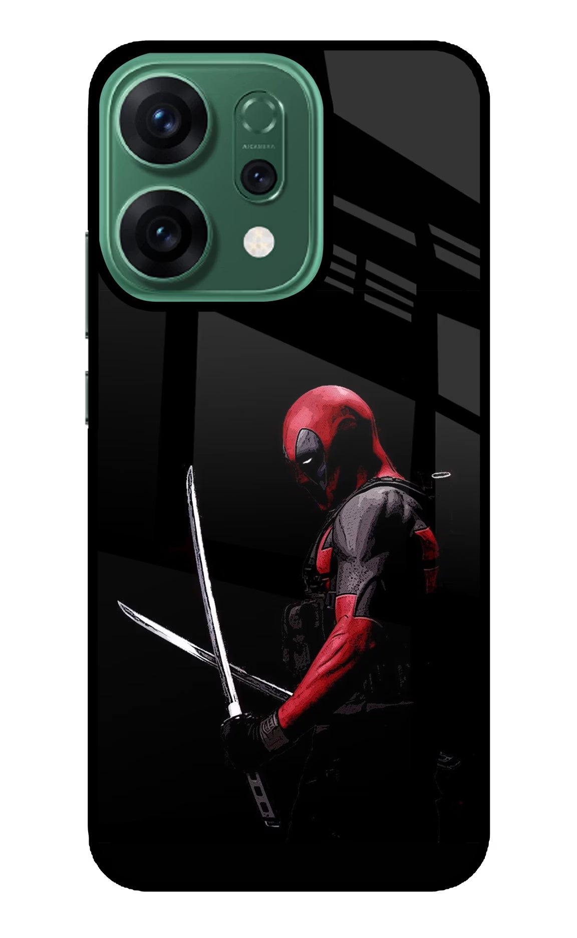 Deadpool Oppo Reno14 5G Glass Case Back Cover by Casekaro