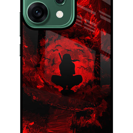 Itachi Uchiha Oppo Reno14 5G Glass Case Back Cover by Casekaro