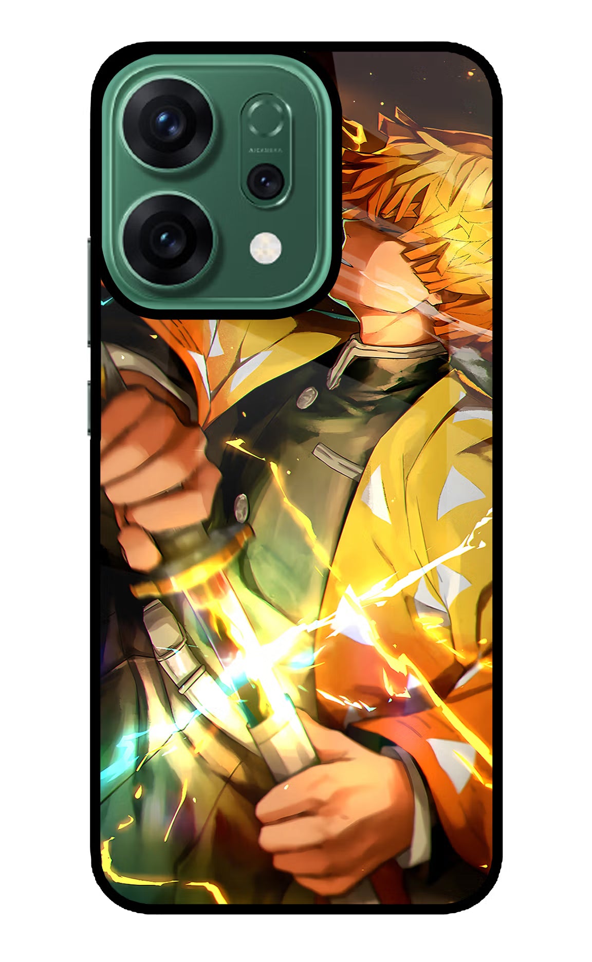 Demon Slayer Oppo Reno14 5G Glass Case Back Cover by Casekaro