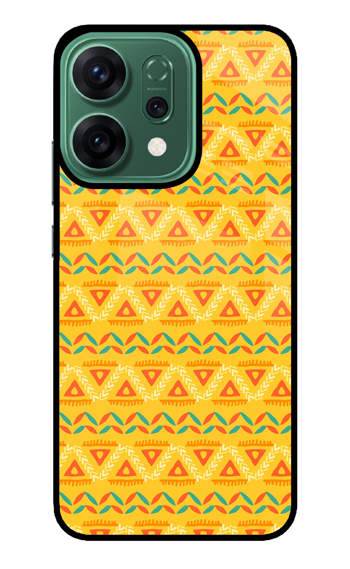 Tribal Pattern Oppo Reno14 5G Glass Case Back Cover by Casekaro
