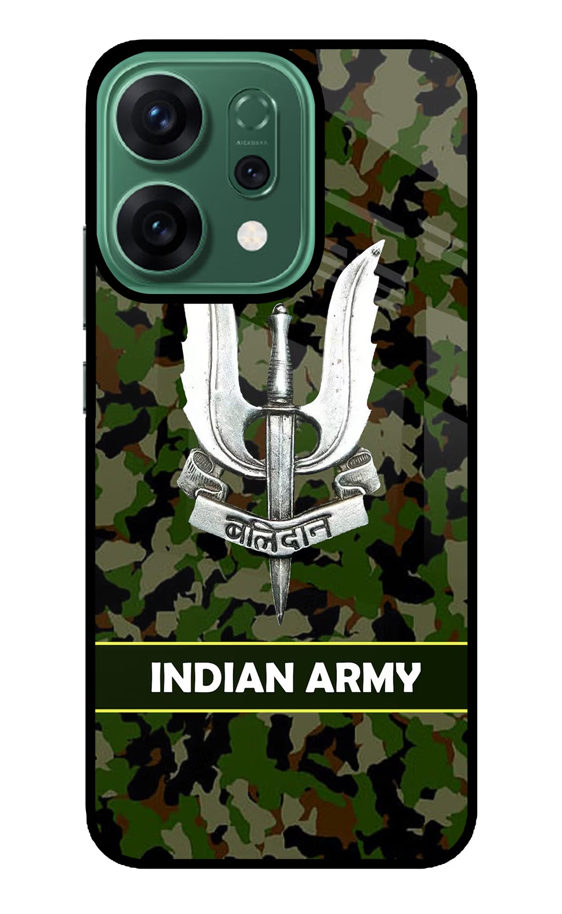 Balidan Indian Logo Oppo Reno14 5G Glass Case Back Cover by Casekaro