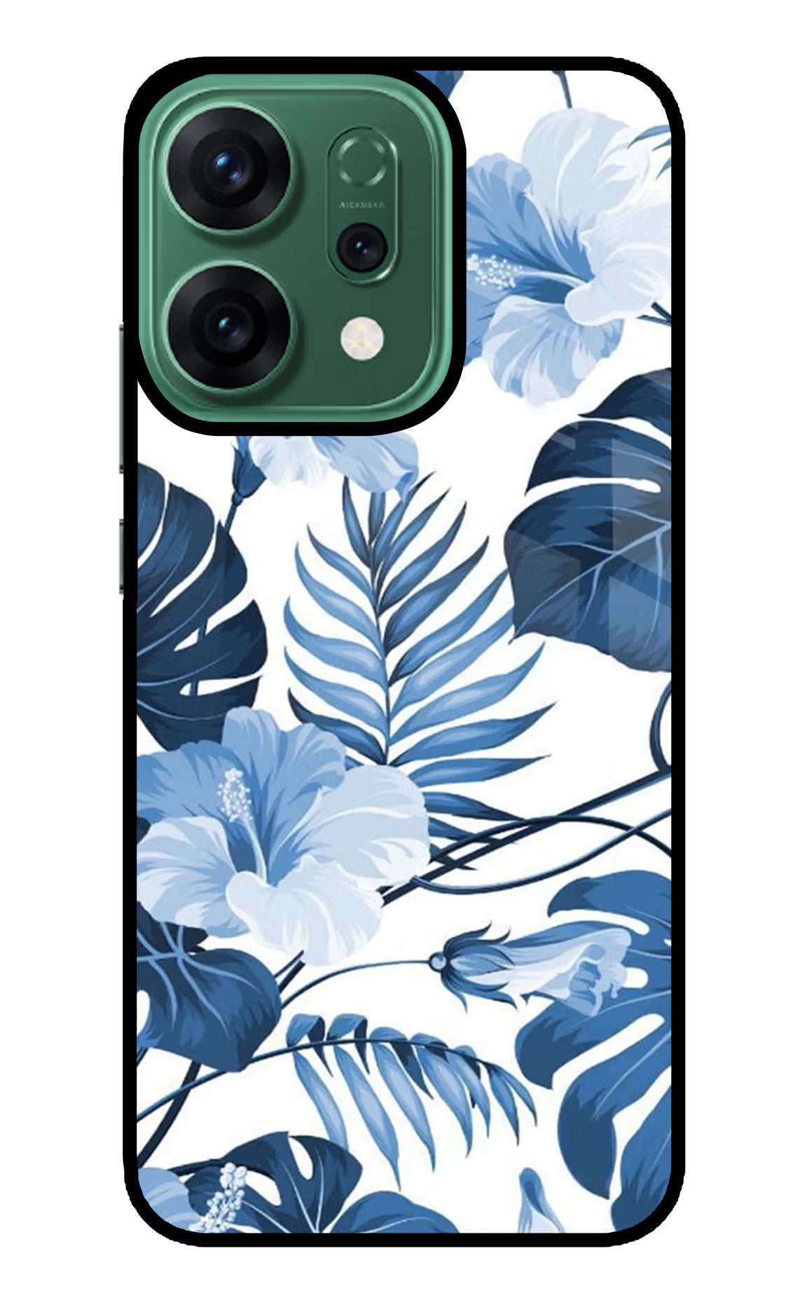 Fabric Art Oppo Reno14 5G Glass Case Back Cover by Casekaro