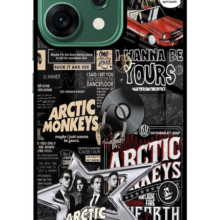 Arctic Monkeys Oppo Reno14 5G Glass Case Back Cover by Casekaro