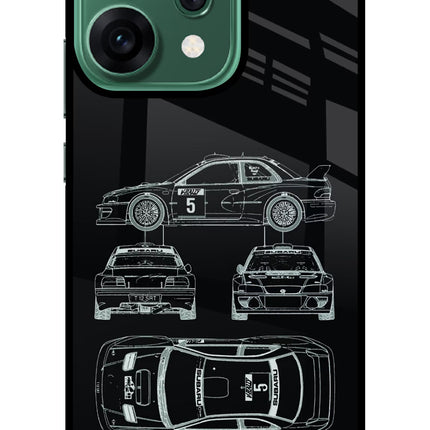 WRC'99 Oppo Reno14 5G Glass Case Back Cover by Casekaro