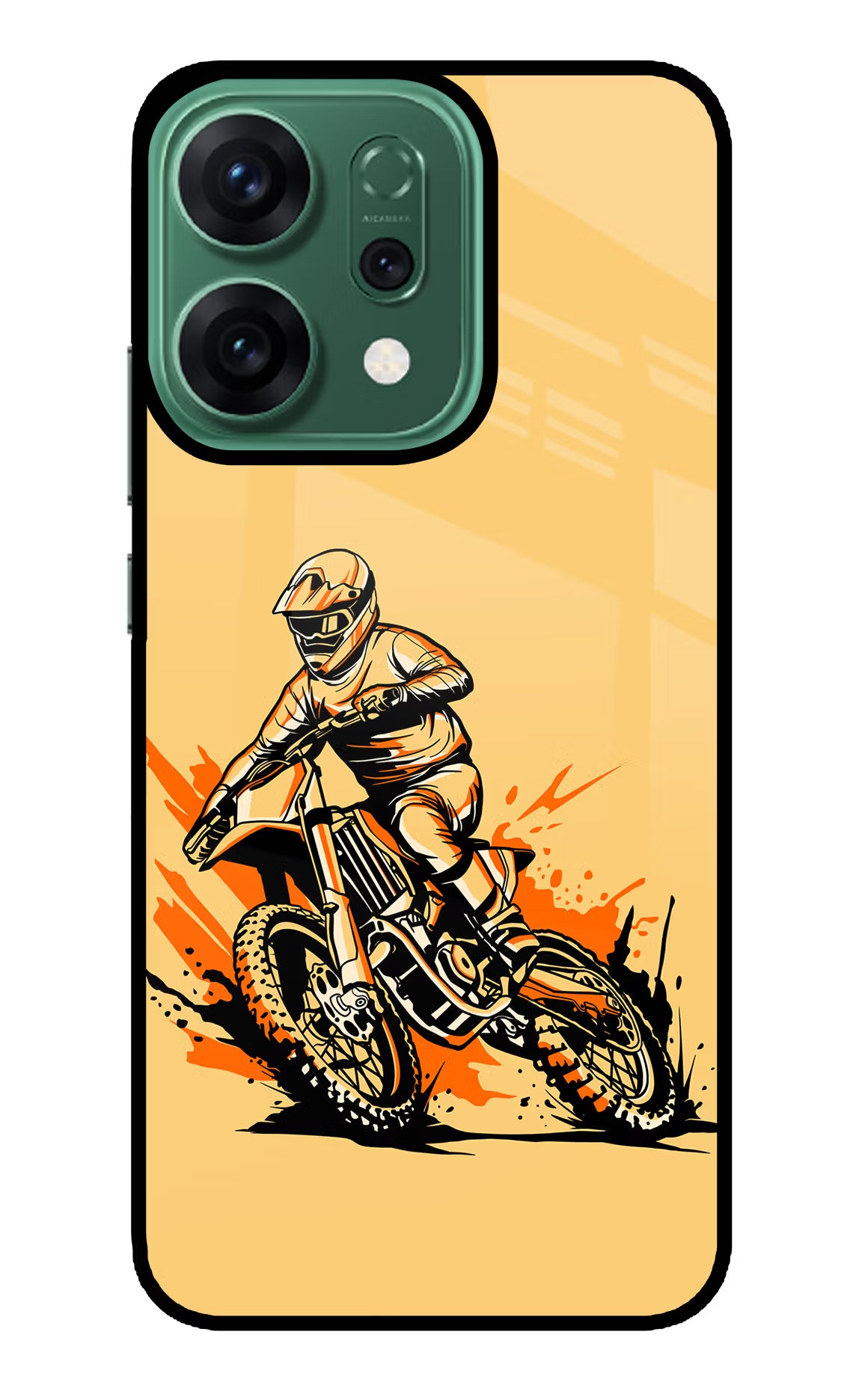 Off-Road Fury Oppo Reno14 5G Glass Case Back Cover by Casekaro