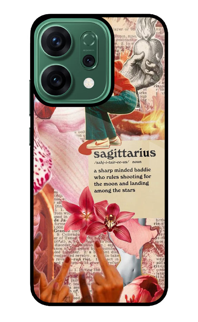 Sagittarius Zodiac Oppo Reno14 5G Glass Case