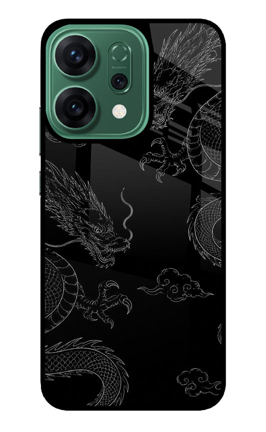 Twin Dragons Oppo Reno14 5G Glass Case