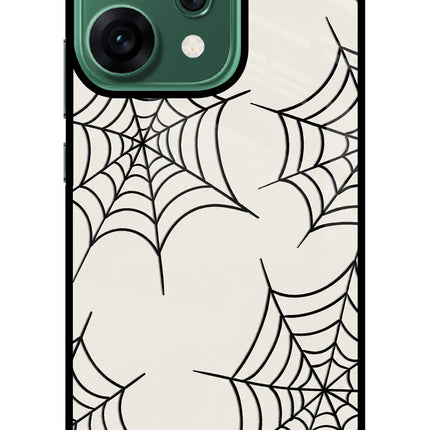 Spider Web Oppo Reno14 5G Glass Case