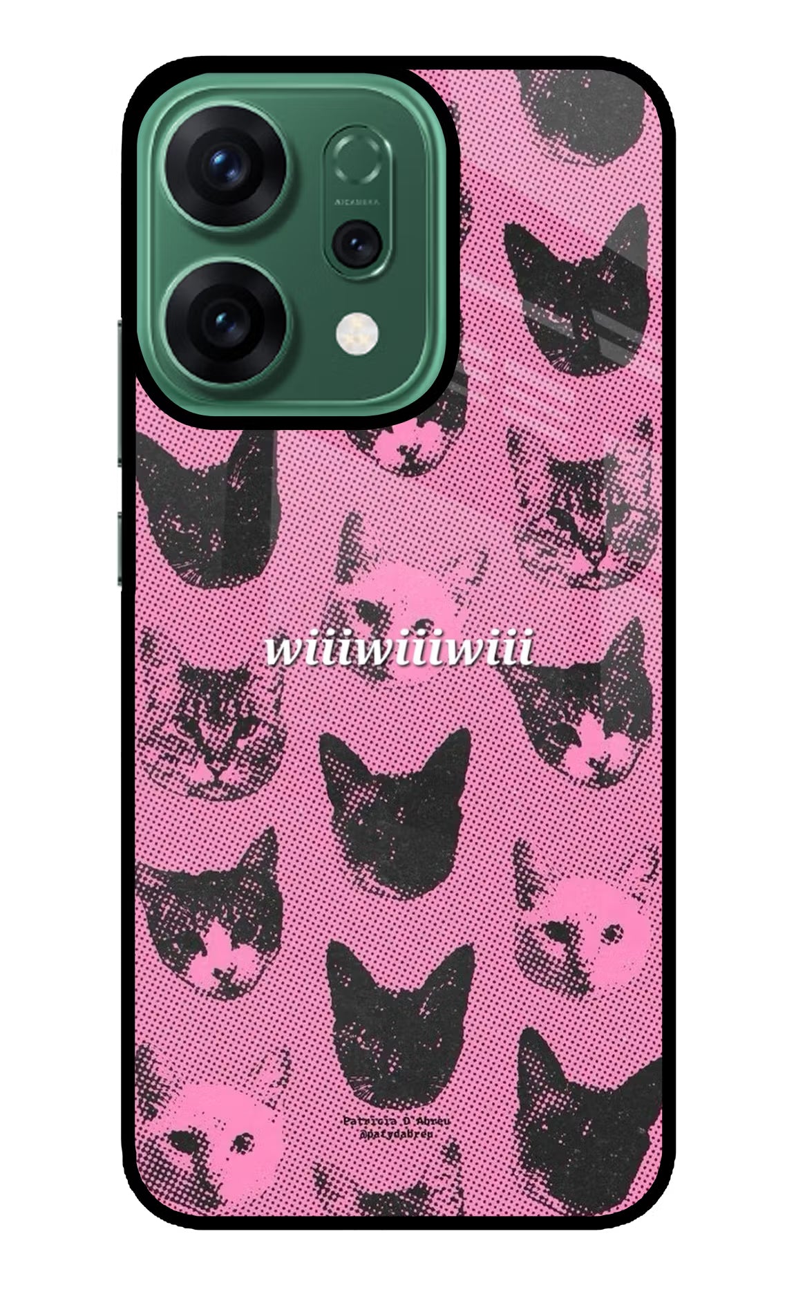 Pink Cats Oppo Reno14 5G Glass Case