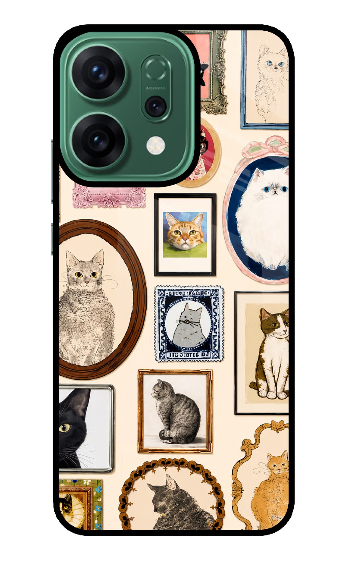 Mirror Cats Oppo Reno14 5G Glass Case