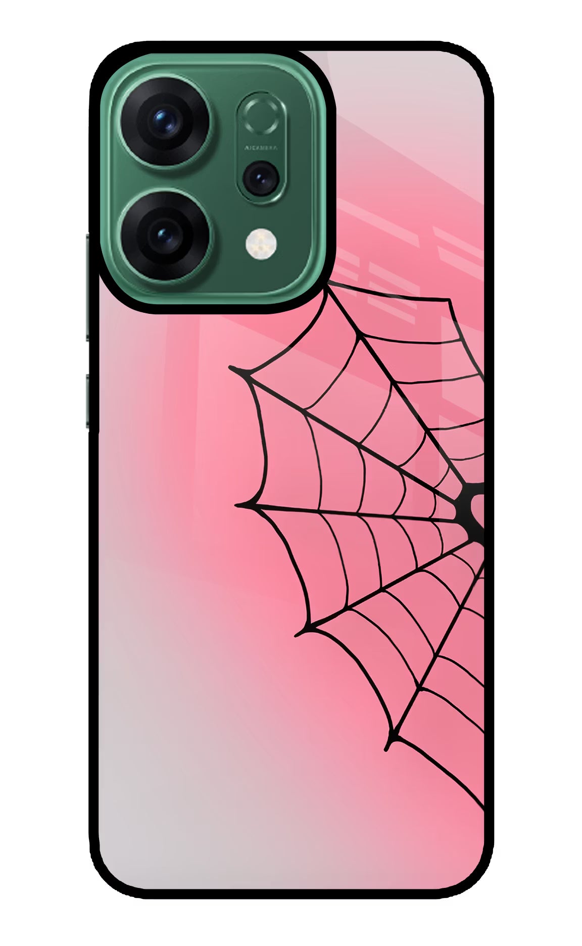 Pink Web Oppo Reno14 5G Glass Case