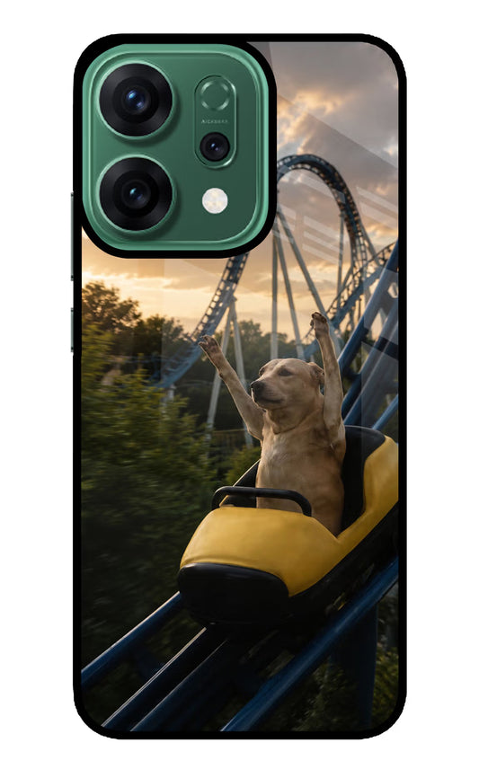 Rollercoaster Dog Oppo Reno14 5G Glass Case