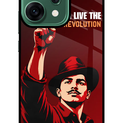 Bhagat Singh Revolution Oppo Reno14 5G Glass Case