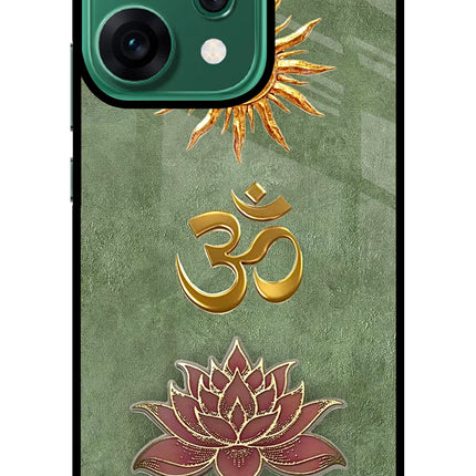 Om & Lotus Oppo Reno14 5G Glass Case