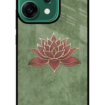 Lotus Grace Oppo Reno14 5G Glass Case