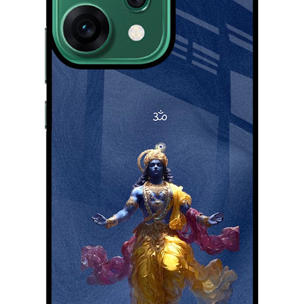 Cosmic Krishna Oppo Reno14 5G Glass Case