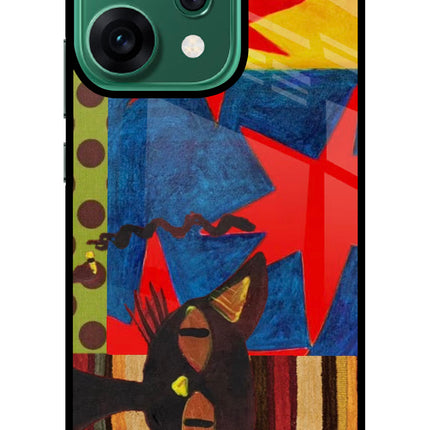 Pop Cat Oppo Reno14 5G Glass Case