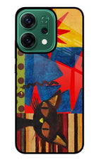 Pop Cat Oppo Reno14 5G Glass Case