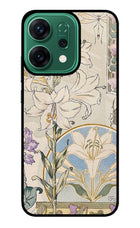 White Lily Oppo Reno14 5G Glass Case